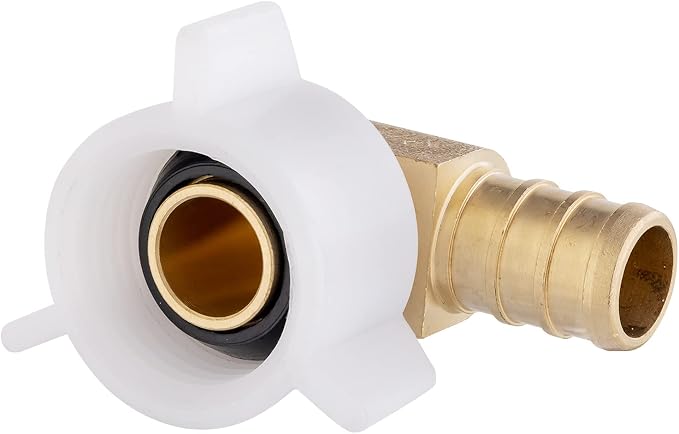 EFIELD 3/4" Pex x 3/4" Female NPT Swivel Elbow | Brass Barb Crimp Fittings - Image 8