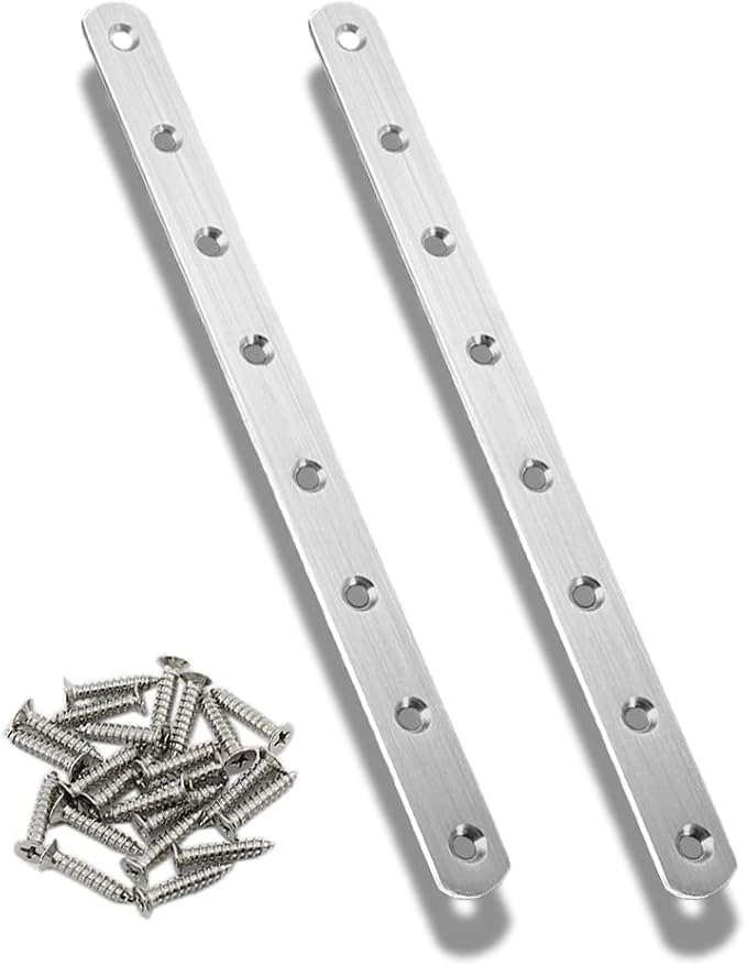 2Pcs Flat Mending Plate, Mending Joining Plates Repair Fixing Bracket Connector - Image 4