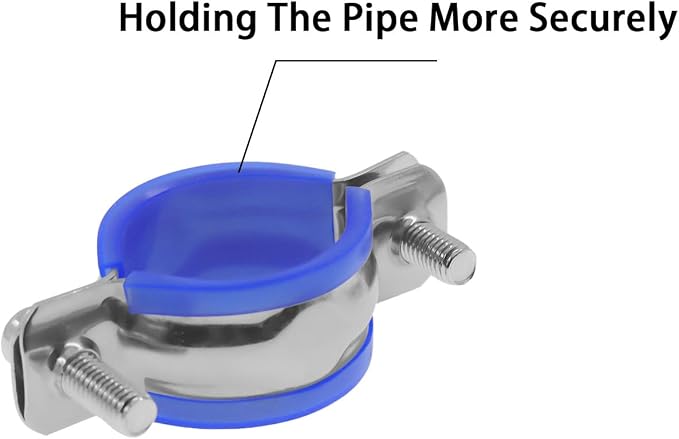 Adjustable Pipe Bracket Clamp, Heavy Duty Split Ring Hanger, TTZEZE SUS304 Wall - Image 7