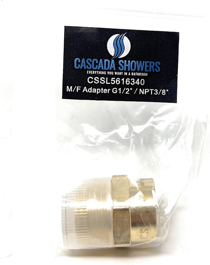 Cascada Lead-Free Brass Adapter, G Thread British BSPP Male to NPT Female) - Image 2