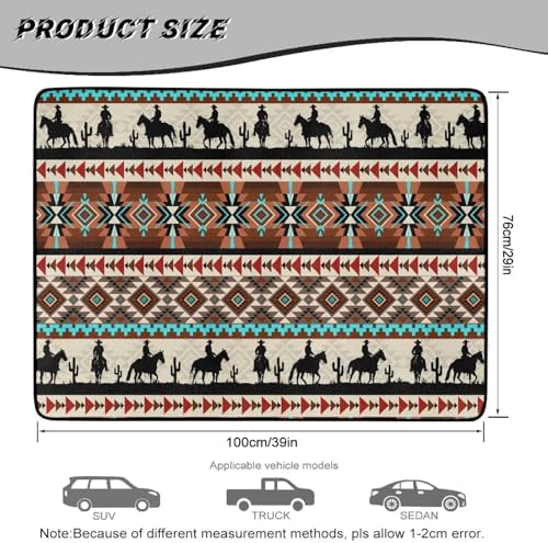 ELEQIN Car Cargo Liner Non Slip Backing Cargo Mat Rear Trunk Liner Western - Image 7