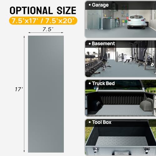 Bonnlo 7.5x17 FT Garage Floor Mat - Image 3