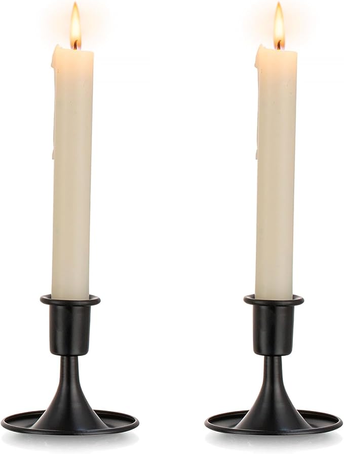 Black Candlestick Candle Holders by ROMADEDI