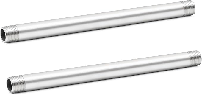 ChillWaves 304 Stainless Steel Pipe Fitting, Nipple Cast Pipe 1/4" NPT Male x by VisittheCHILLWAVES
