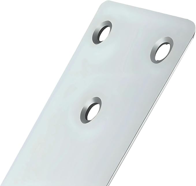 4Pcs Flat Straight Square Stainless Steel Connectors | - Image 3