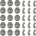 Conduit Connectors, 1-1/4 Inch Liquid Tight Connector NPT Non-Metallic by HDHAODA