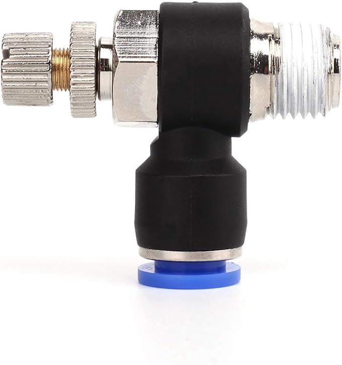 SNS Air Flow Control Valve Push To Connect Fitting Speed Control Valve 3/8"Tube - Image 4