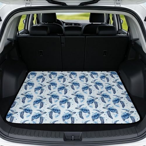 Blue Turtle Heavy Duty Cargo Mat Racing Trunk Mat Universal Waterproof Cargo by Mintulipy