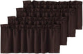H.VERSAILTEX Blackout Valances for Windows, Kitchen Valance Curtains for Living by HVERSAILTEX