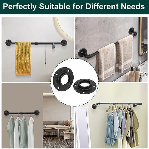 Industrial Pipe Floor Flange, Heavy Duty Malleable Iron Pipe Fittings, Wall - Image 2