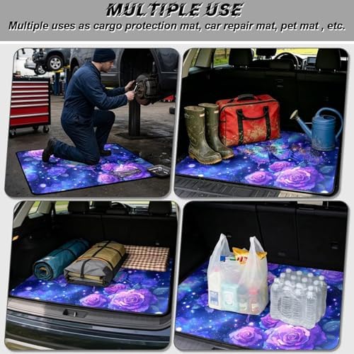 Purple Rose Butterfly All Weather Trunk Mat 29"x39" - Image 3