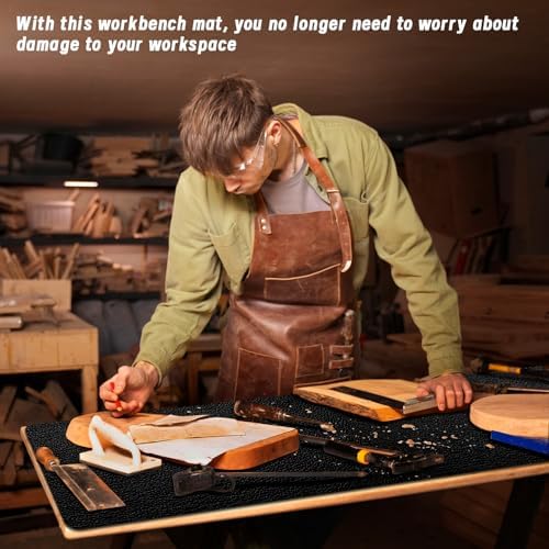U0U 47.2" x17.3" Workbench Mat, DIY Worktable Mat Workbench Cover - Image 4