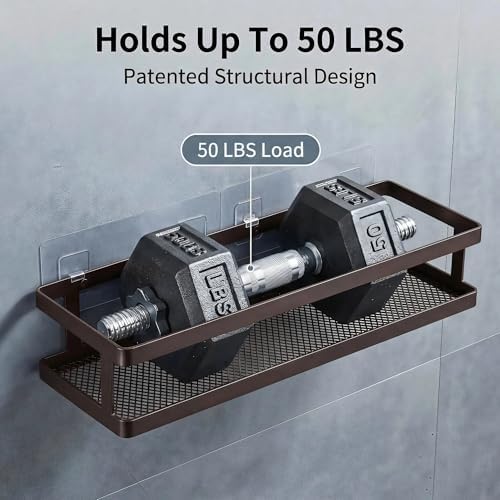 PUSDON 5-in-1 16.5" Extra Long Kitchen Organizer & Shower Caddy Set, Wall Mount - Image 5