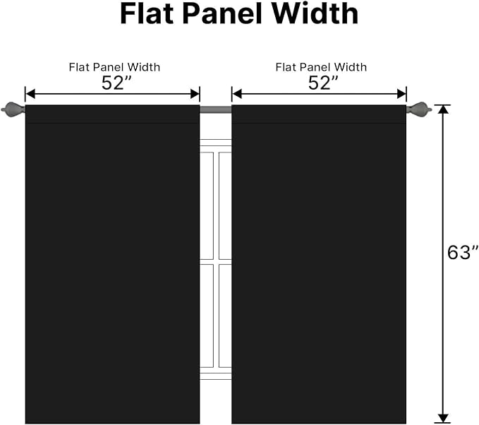 H.VERSAILTEX Blackout Curtains Thermal Insulated Window Treatment Panels Room - Image 7