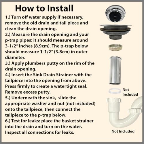 Stainless Steel Kitchen Sink Assembly Kit - Image 3