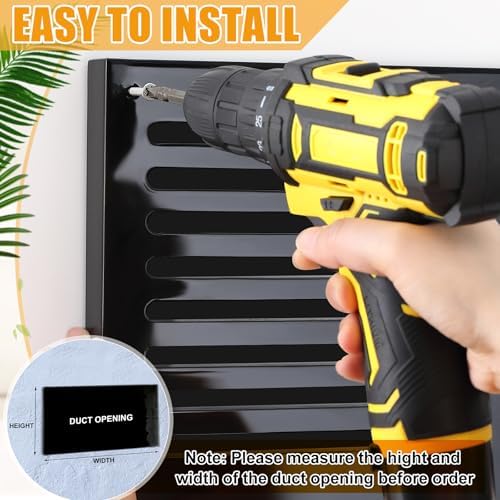 Colingmill 1 Pcs Decorative Return Air Vent Cover 32 x 8.5 x 3/4 Inch Black MDF - Image 4