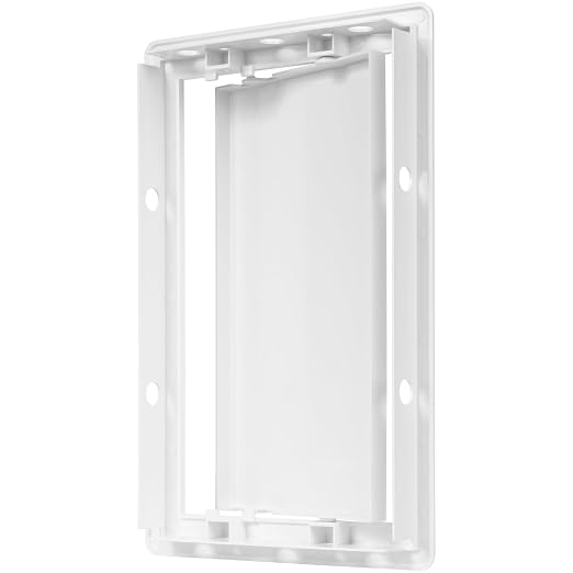 6" x 10" White ABS Plastic Plumbing Access Panel - Image 5