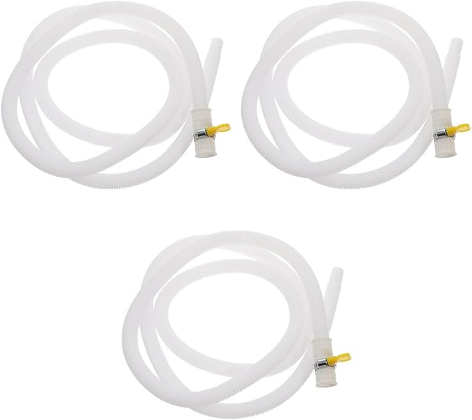 IMIKEYA 3pcs Washing Machine Drain Hose Extension Flexible Drainage Pipe - Image 4
