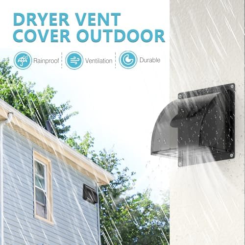 HG Power 4 Inch Dryer Vent Cover Outside - Image 2