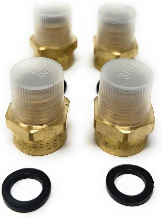Cascada 3/8" G Thread Female to NPT Male Pipe Fittings | Lead-Free Brass Pipe - Image 3