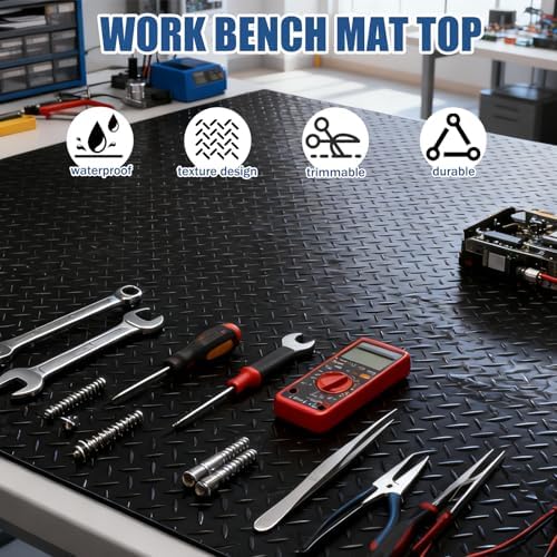48" x 17" Workbench Mat，PVC Work Bench Mat Top - Image 7