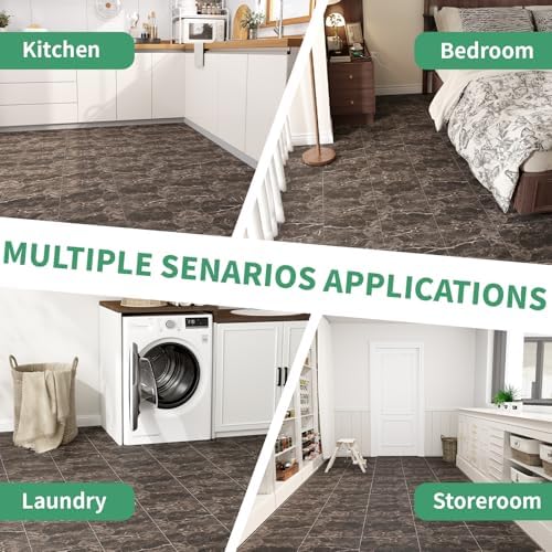 40 Pack Cover 40 Sq.Ft Peel and Stick Floor Tiles, 12” x 12” Self Adhesive - Image 7