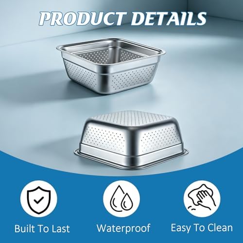 2 Packs Stainless Steel Commercial Floor Drain Strainer - Image 3