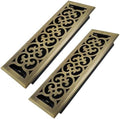 Howeall 4x14 Inches 2 Pack Heavy Duty Walkable Floor Register Easy Adjust Air by Howeall