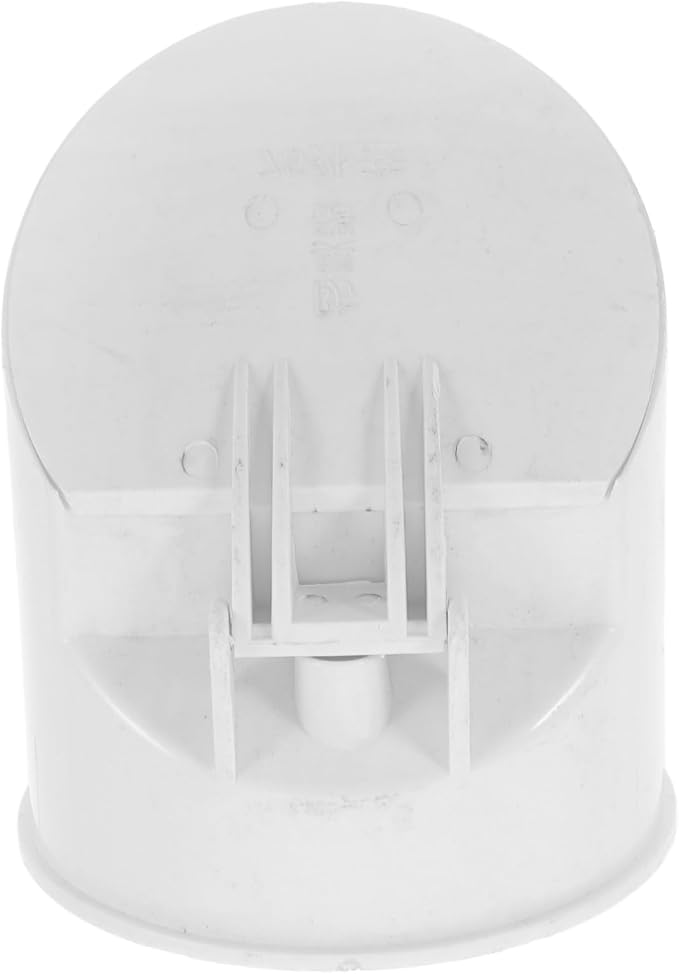 PVC round Check Valve for Kitchen Bathroom Drain Backflow Stop | White PVC by Unomor