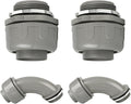 Conduit Connectors, 1-1/4 Inch Liquid Tight Connector NPT Non-Metallic by HDHAODA