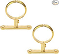 2Pcs Brass Water Pipes Clamp, Pipe Support Clamps Fit by Hdtyyln