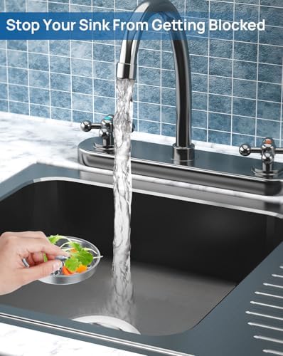 2 Pcs Commercial Garbage Disposal Cover, Kitchen Sink Drain Basket Strainer - Image 6