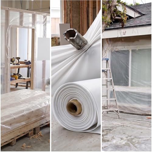 Heavy Duty Construction Plastic Sheeting 10' x 100' Roll – 6 Mil Clear - Image 6