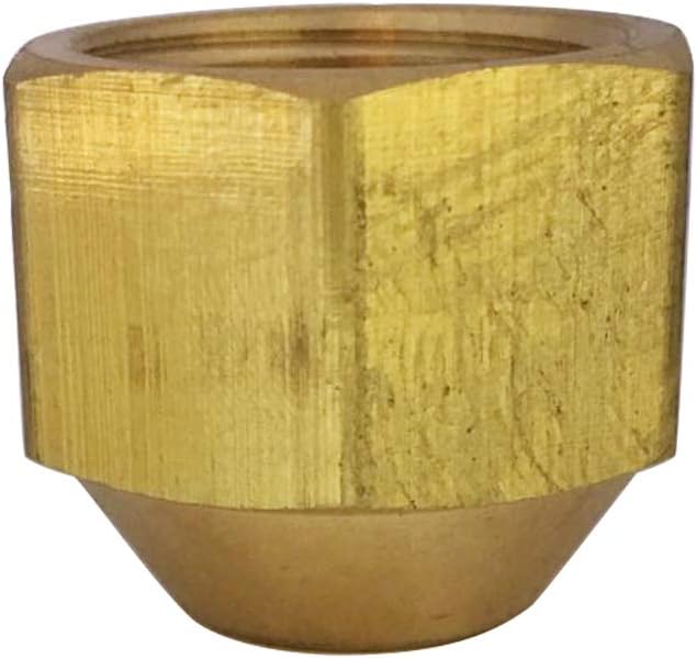 Brass 45 Degree Flare Cap 1/2" Tube OD SAE Fitting 5pcs - Image 4