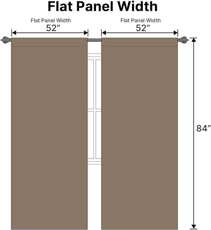 H.VERSAILTEX Blackout Curtains Thermal Insulated Window Treatment Panels Room - Image 7