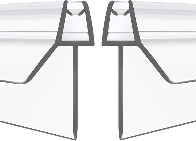 2-Pack Frameless Shower Door Bottom Seal Strip by GEZMR
