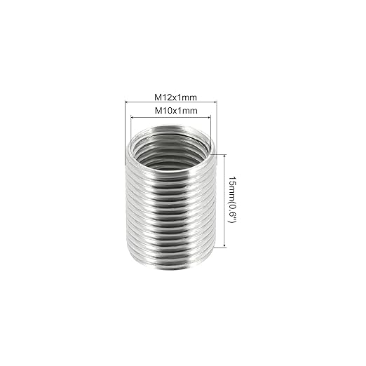 MECCANIXITY Thread Reducing Nuts Insert M12 x 1mm Male to M10 x 1mm Fine Thread - Image 2