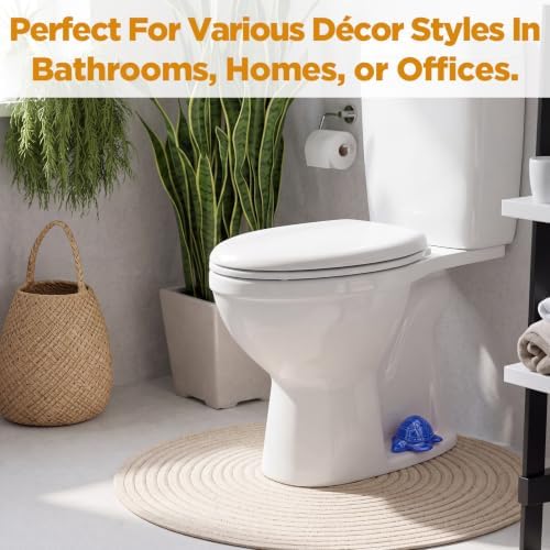FillTouch Toilet Bolt Covers, Decorative Ceramic Caps, Ocean Blue Color - Image 6