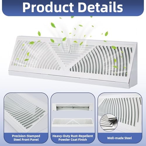 6PK 24 inch Baseboard Register Vent - Image 3