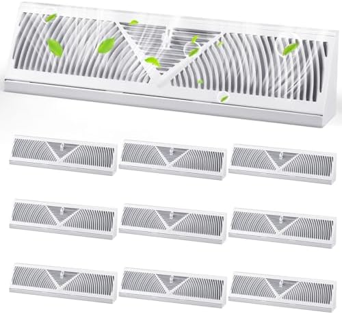 Yaocom 10 Pack Baseboard Register Vent 24 Inch Air Vent Covers by Yaocom
