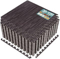 Sorbus Interlocking Wood Grain Foam Floor Tiles by Sorbus