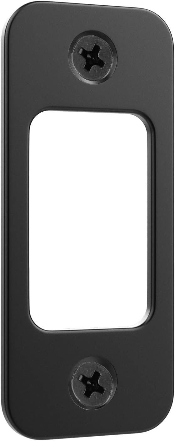Deadbolt Strike Plate Door Backplate 1" x 2 1/4" Round Corner -1 Pack by RO6G