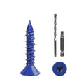 CHENGFIX Concrete Screws Kit, 5 Sizes, Flat Head, Torx Drive, by Unknown