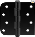 goldenwarm 6 Pack 4'' Matte Black Door Hinges – Ball Bearing 304 Stainless by goldenwarm