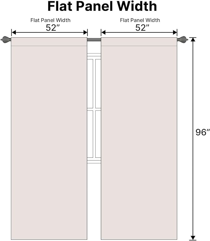 H.VERSAILTEX Blackout Curtains Thermal Insulated Window Treatment Panels Room - Image 6
