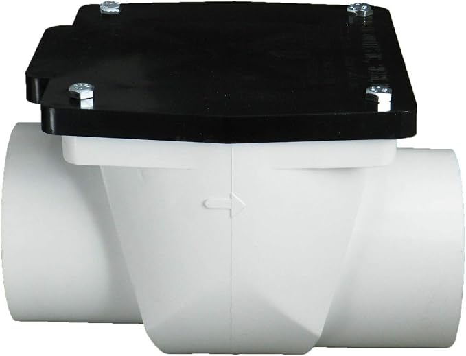 PBF382 Backwater Valve - 4 in PVC Backflow Preventer - Image 2