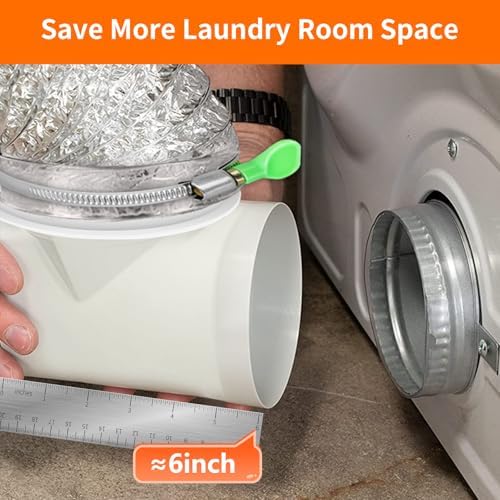 90 Degree Clothes Dryer Vent Elbow, Tight-Fit Connector - Image 4