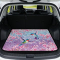 Hummingbird Mandala Waterproof Car Trunk Mat 29"x39" by Mintulipy