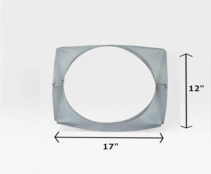 17"x12"-16" Square-to-Round Duct Transition Adapter - Image 4