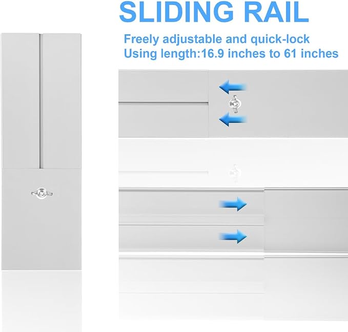 Portable Air Conditioner Sliding Door Vent Kit, 2024 New Upgrade Portable Air - Image 6